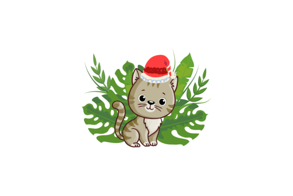Christmas Animal with Tropical Leaves Illustration Review