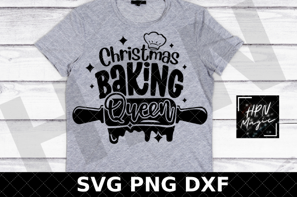 Christmas Baking Queen Illustrations for Branding and Marketing