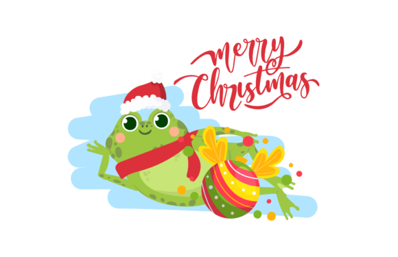 Christmas Frog Animal Funny Illustration Review