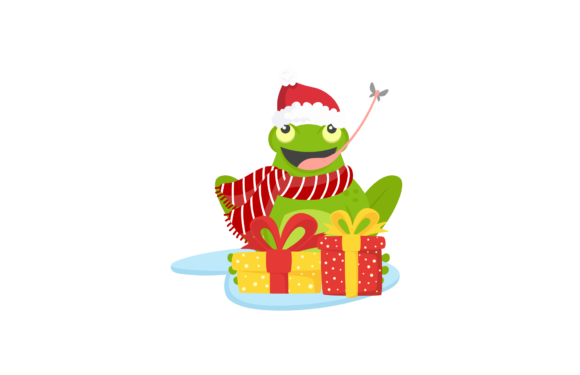 Christmas Frog Animal Santa Illustration Review