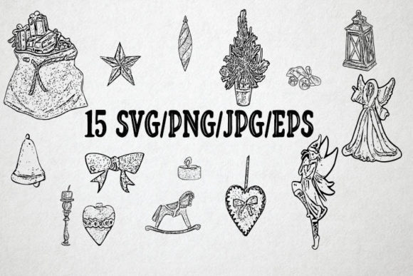 Christmas Svg Clipart for Modern Web Design