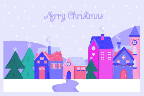 Christmas Town Illustration Review for Branding and Marketing