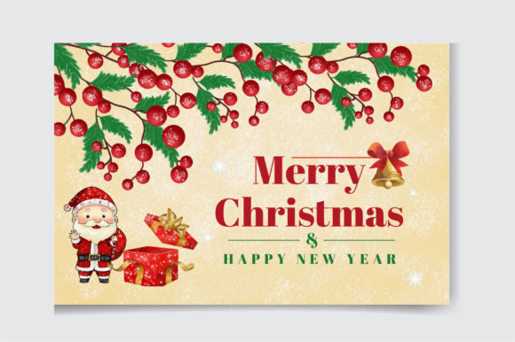 Christmas Watercolor Forest Clipart for Branding and Packaging