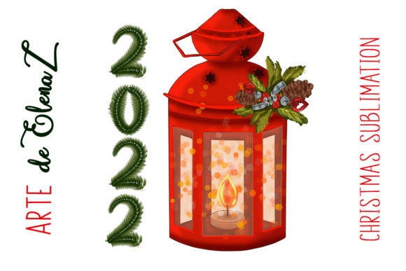 Christmas Winter Lantern Illustrations for Branding and Marketing