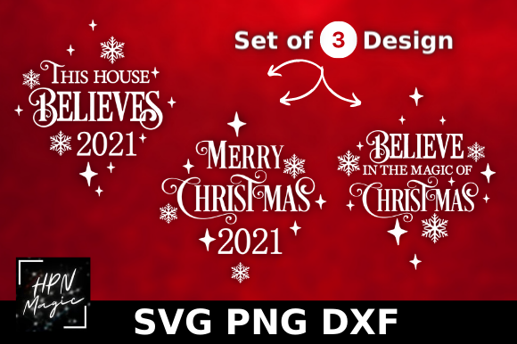 Merry Christmas 2021 Bundle Illustrations for Crafting