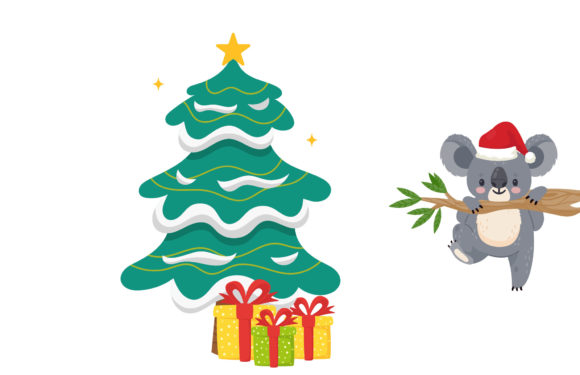 Merry Christmas Holiday Concept Design Illustrations