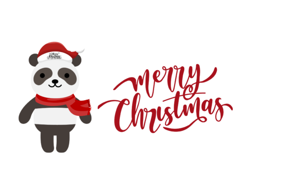 Panda Christmas Animal Illustration Review