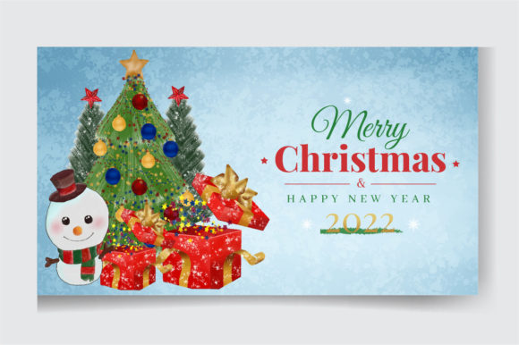 Watercolor Christmas 2022 Happy New Year Embroidery Review
