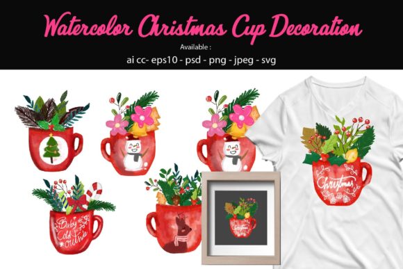 Watercolor Christmas Cup Embroidery Review